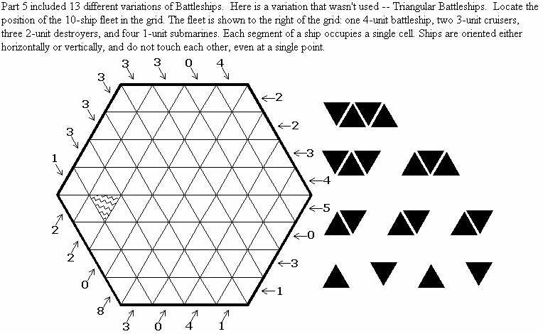 Example of Triangular Battleships